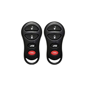 2 x 2004 Dodge Stratus - FFC Number GQ43VT17T 4 Button Keyless Entry Remote Fob Compatible Replacement