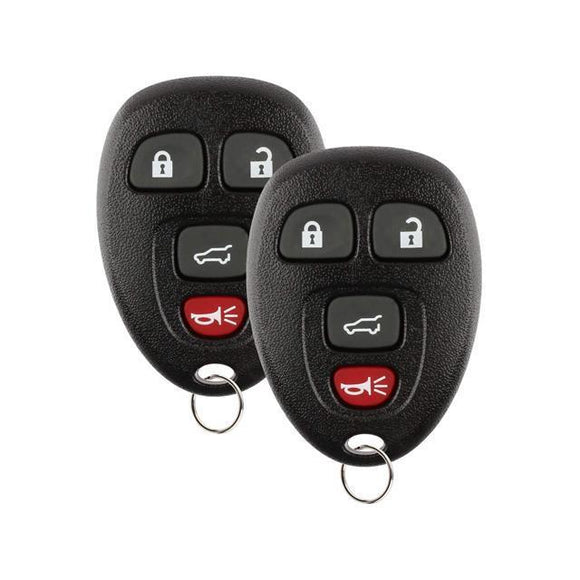 2 x 2011 Chevrolet Suburban - FCC OUC60270, OUC60221 4 Button Keyless Entry Remote w/o Remote Liftgate Compatible Replacement